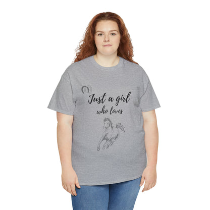 Just a Girl Who Loves Horses Tee