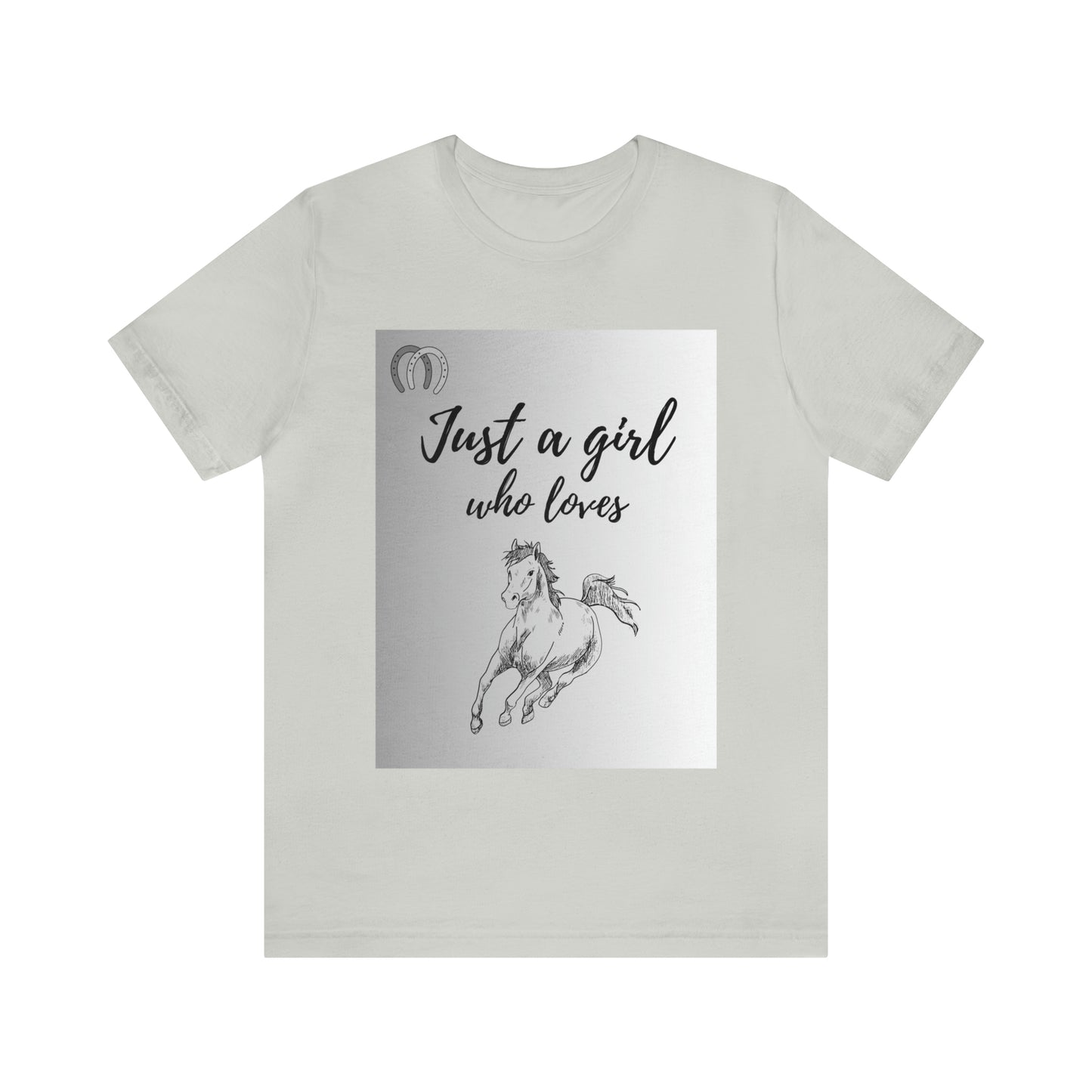 A girl who Loves Horses Tee - Unisex Sporty Fit