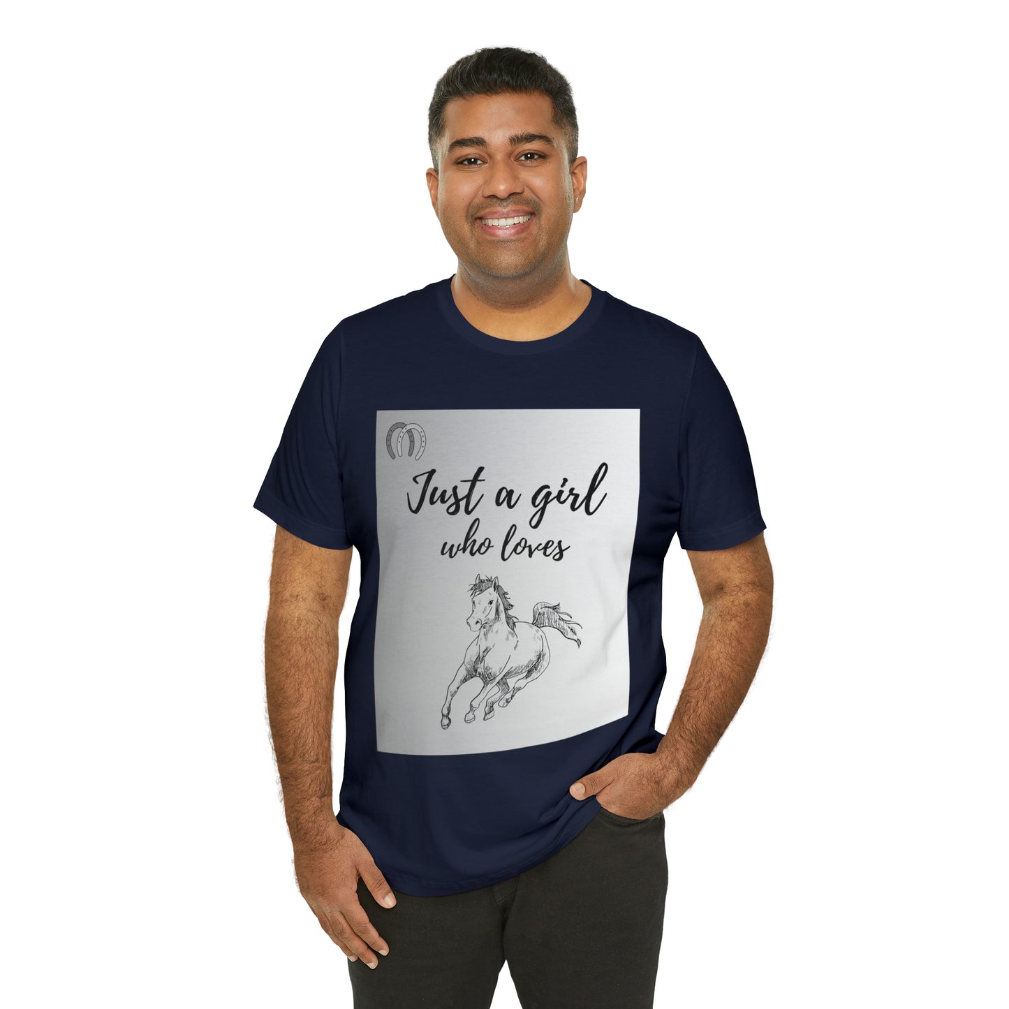 A girl who Loves Horses Tee - Unisex Sporty Fit