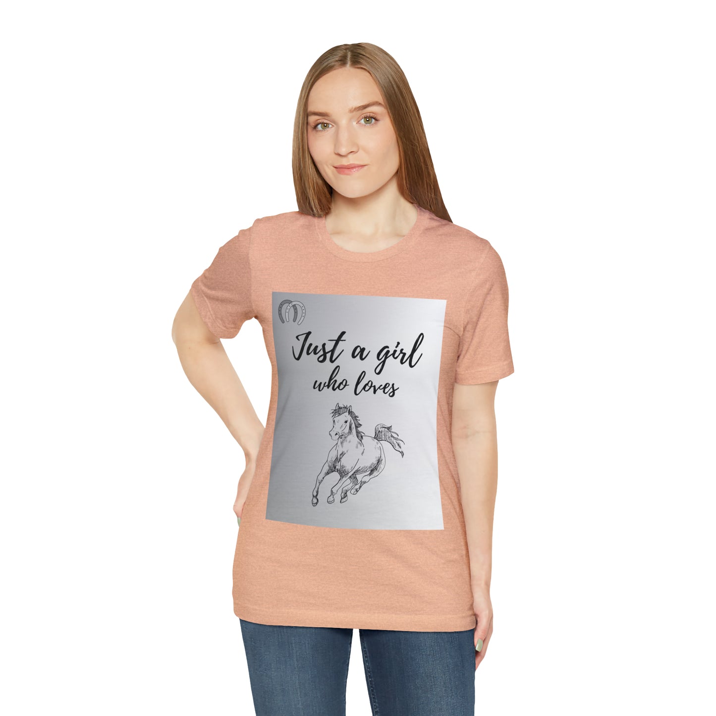 A girl who Loves Horses Tee - Unisex Sporty Fit