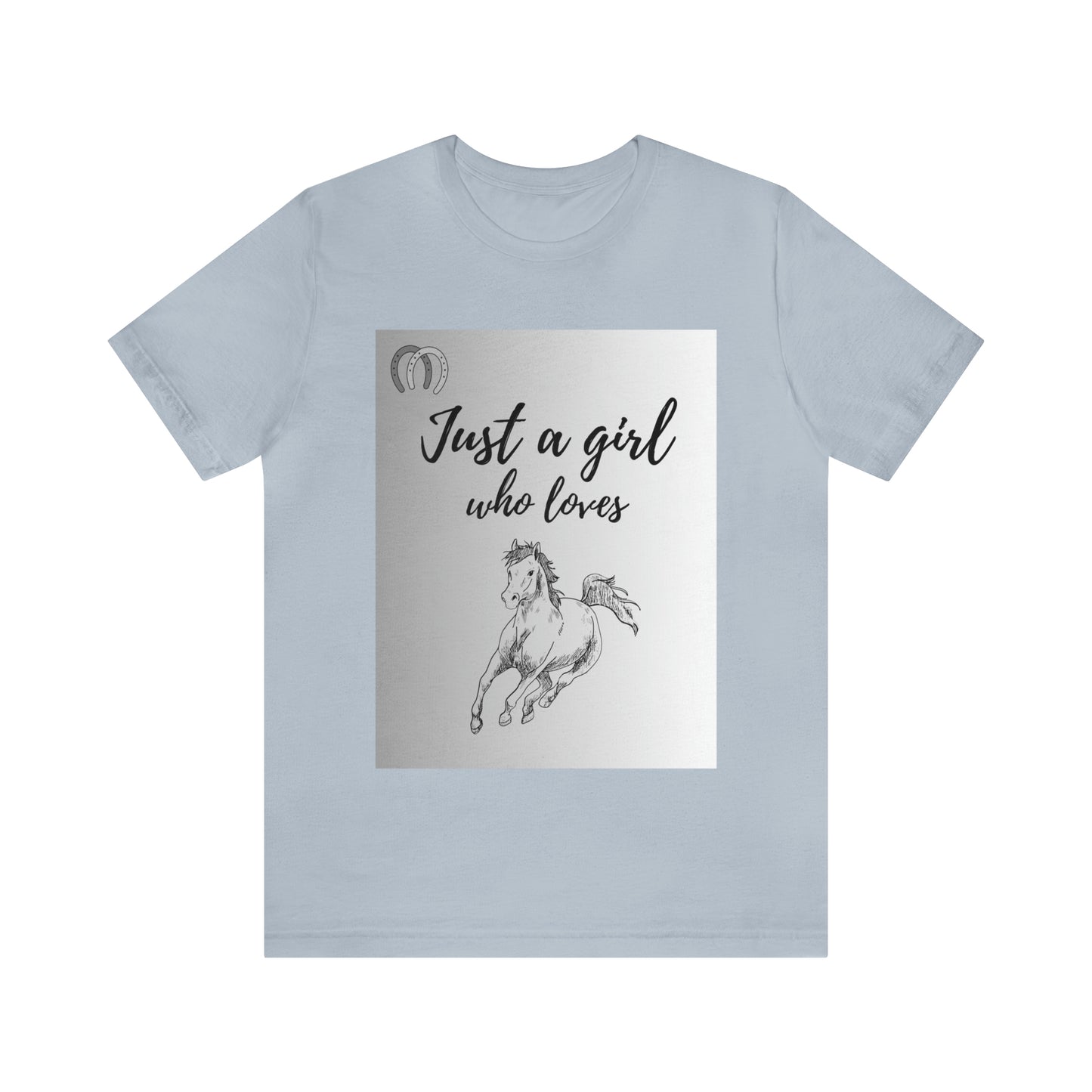 A girl who Loves Horses Tee - Unisex Sporty Fit