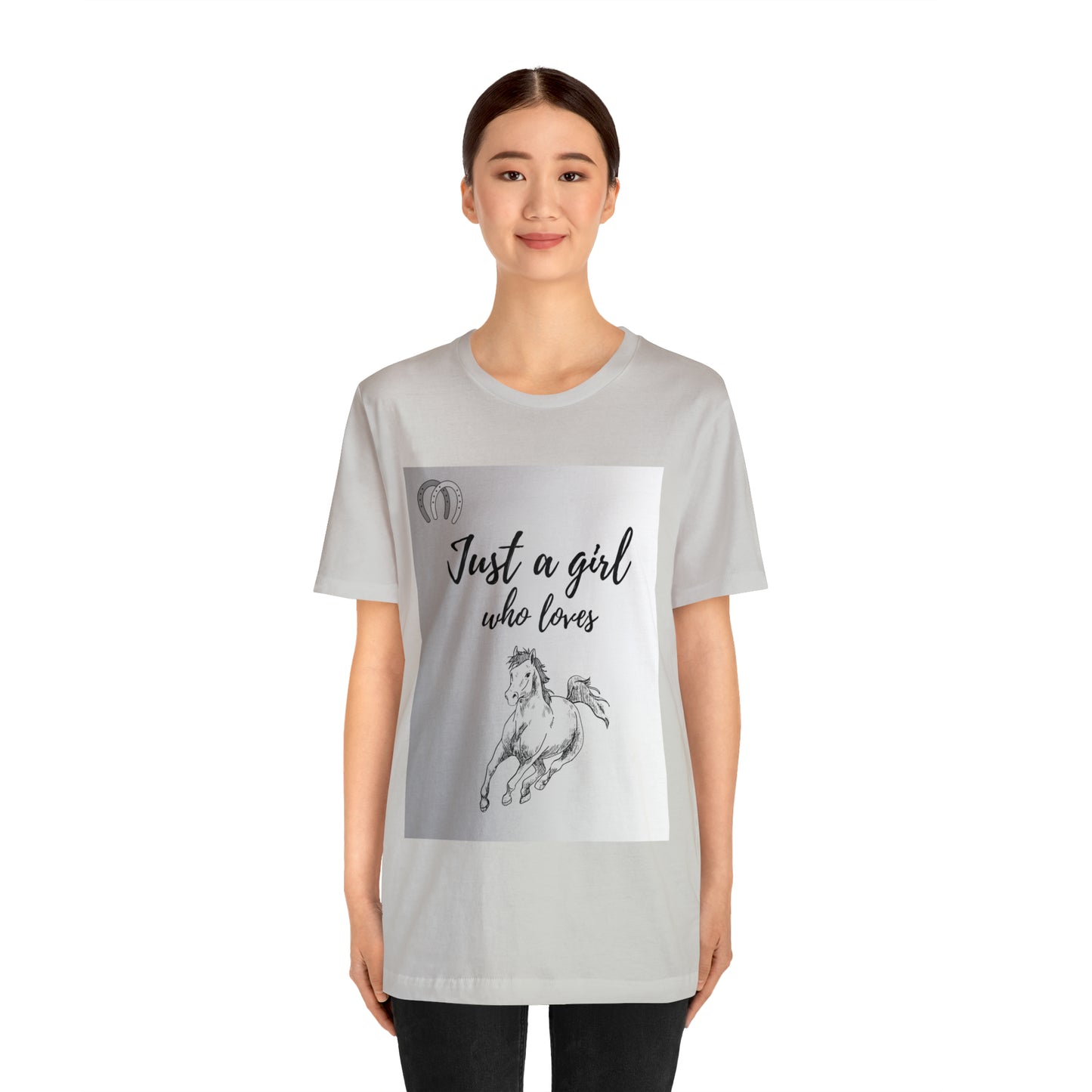 A girl who Loves Horses Tee - Unisex Sporty Fit