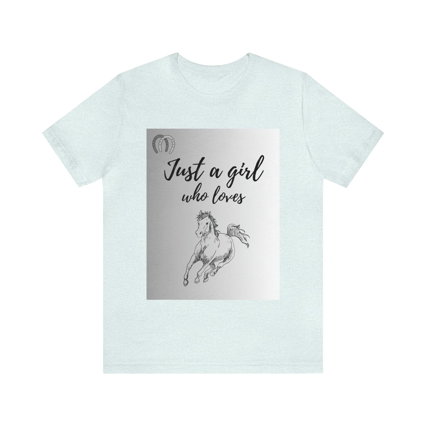 A girl who Loves Horses Tee - Unisex Sporty Fit