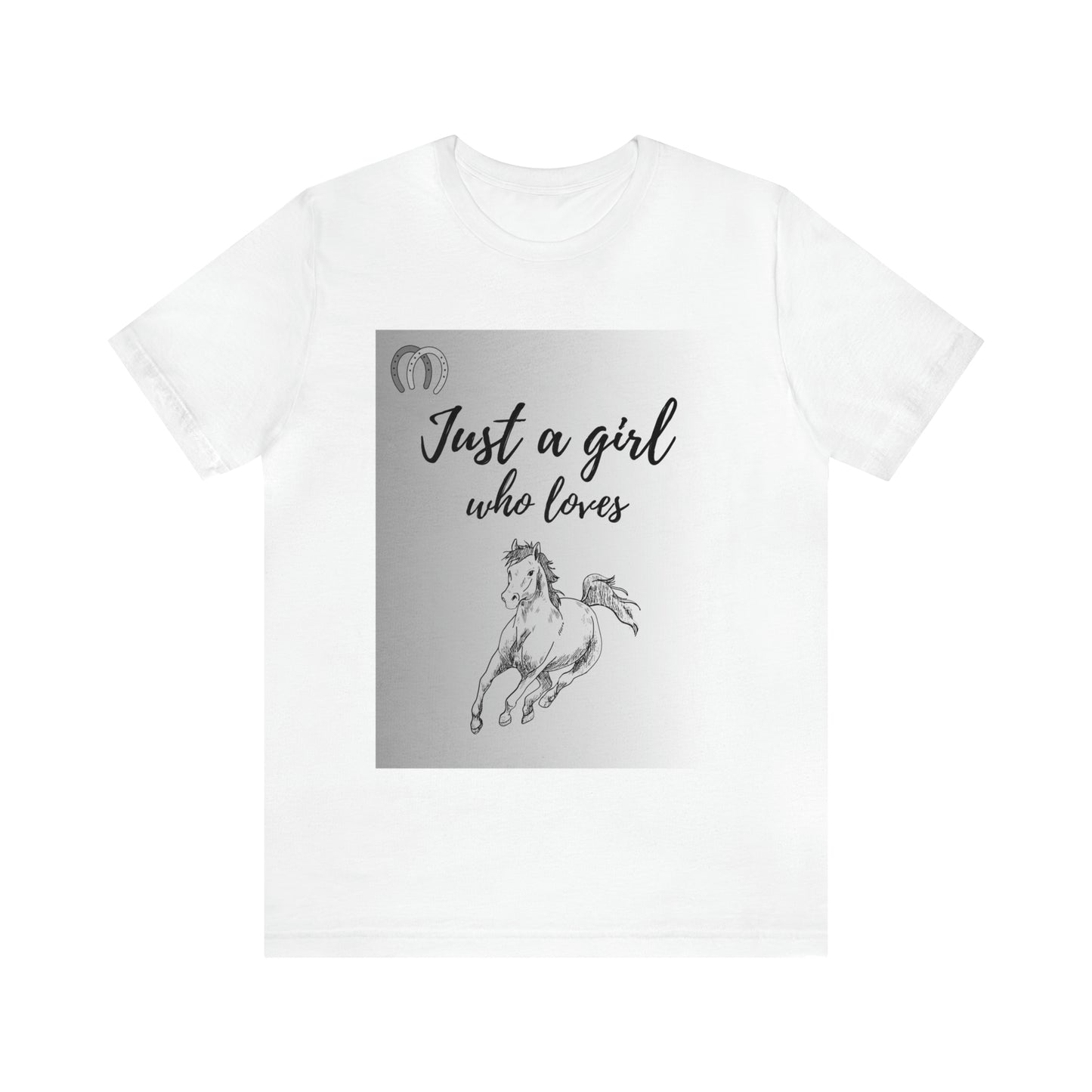 A girl who Loves Horses Tee - Unisex Sporty Fit