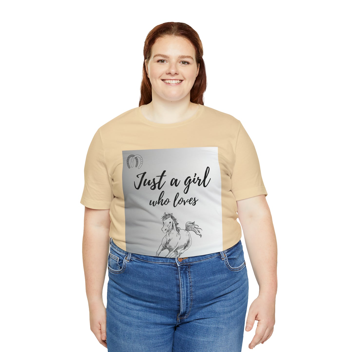 A girl who Loves Horses Tee - Unisex Sporty Fit