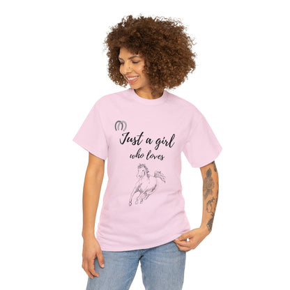 Just a Girl Who Loves Horses Tee