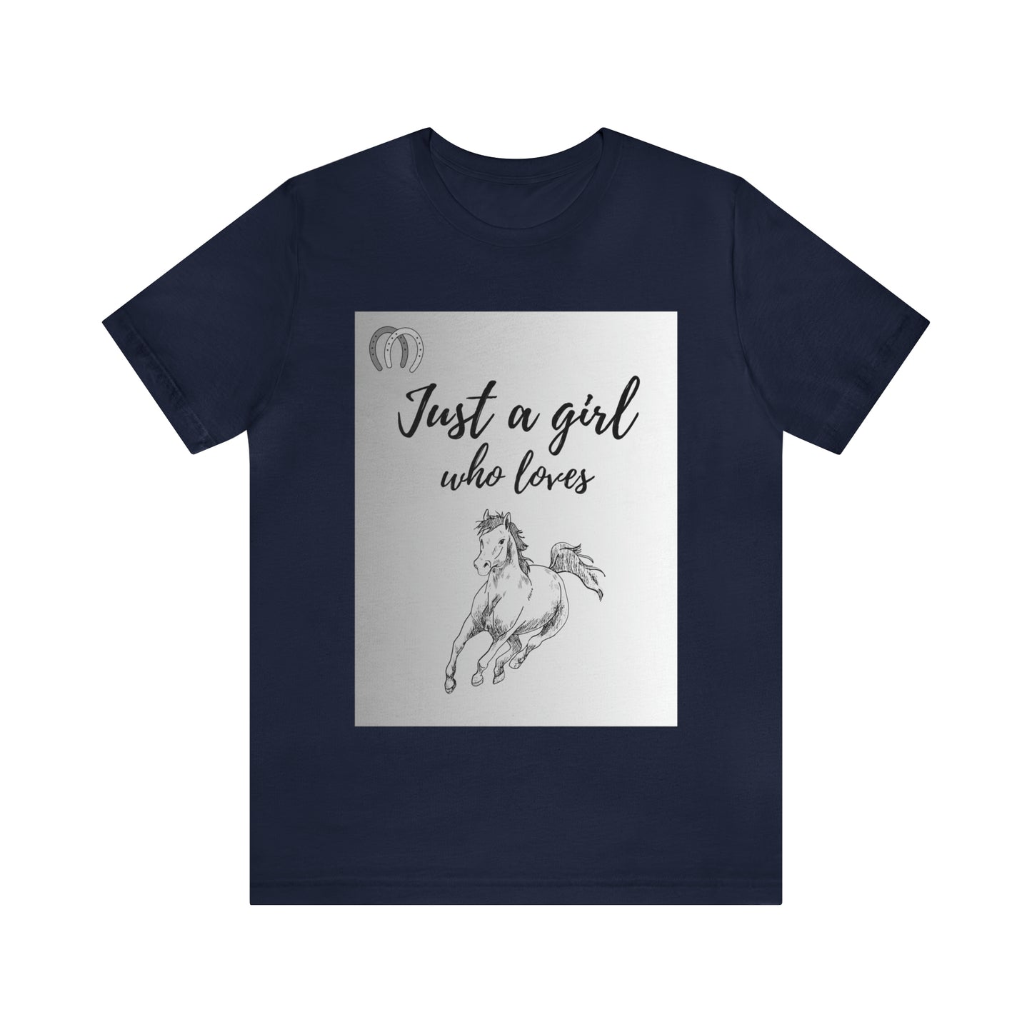 A girl who Loves Horses Tee - Unisex Sporty Fit