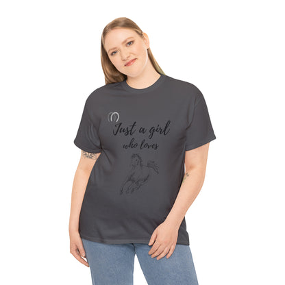 Just a Girl Who Loves Horses Tee