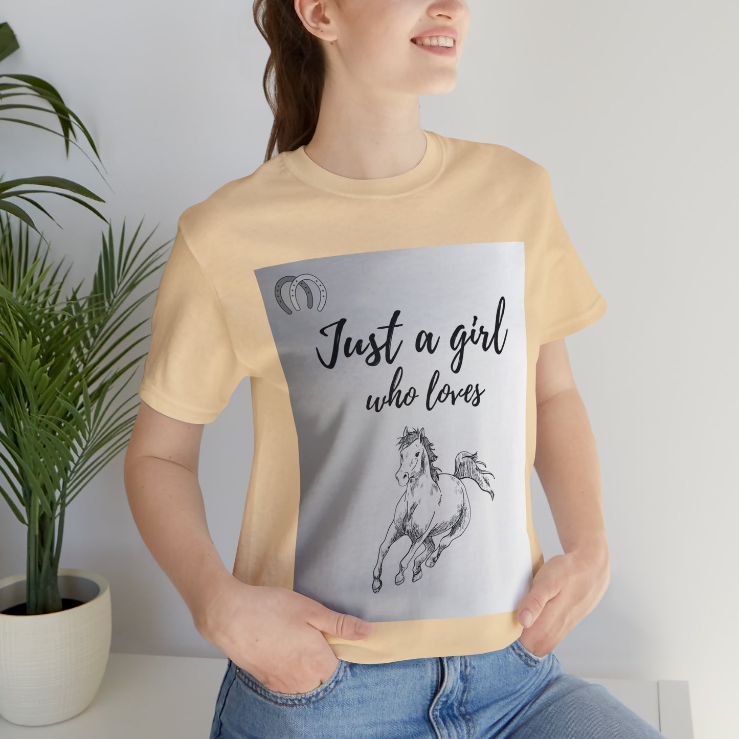 A girl who Loves Horses Tee - Unisex Sporty Fit