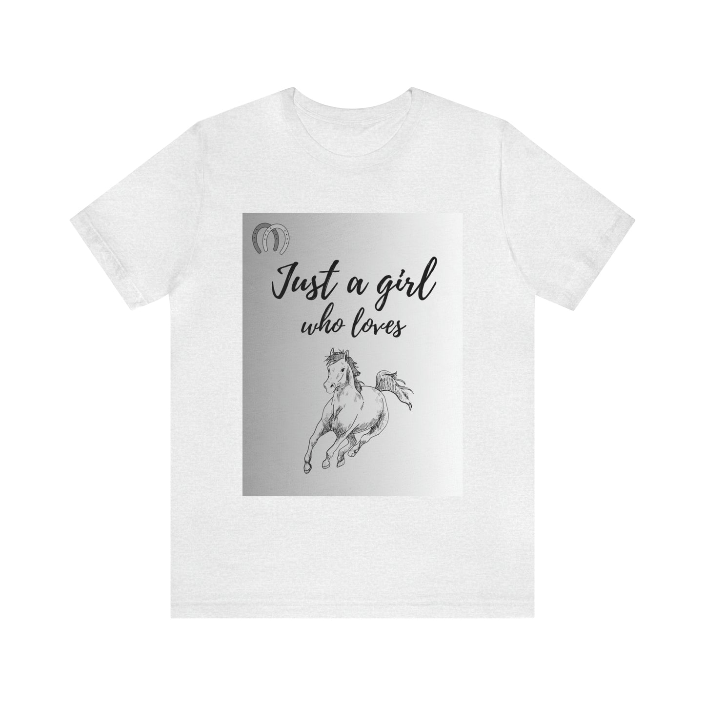 A girl who Loves Horses Tee - Unisex Sporty Fit