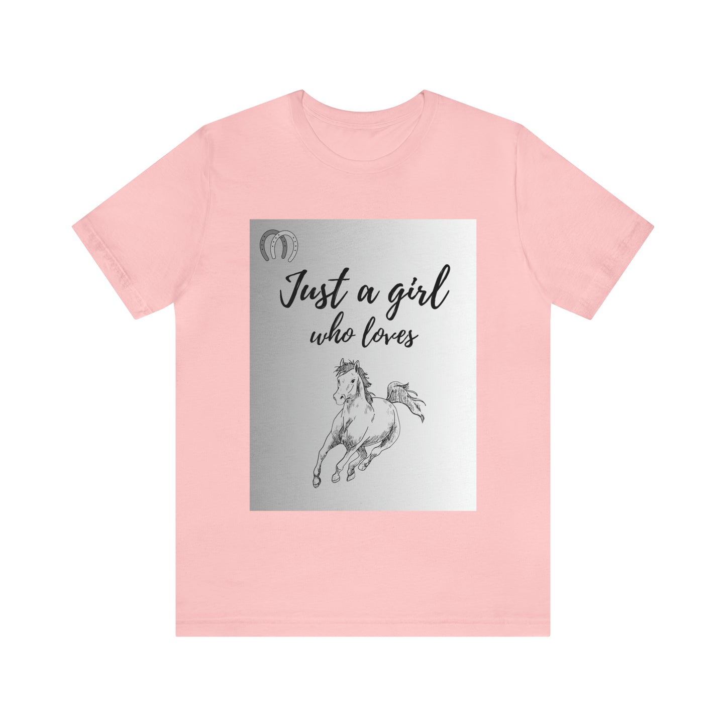 A girl who Loves Horses Tee - Unisex Sporty Fit