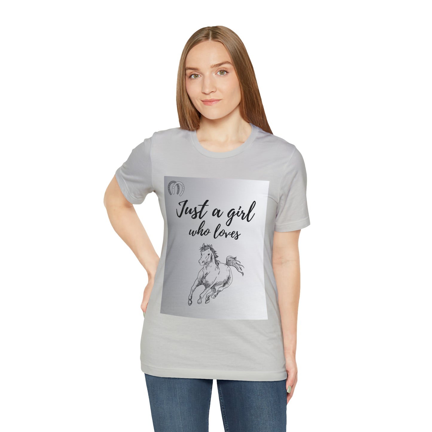 A girl who Loves Horses Tee - Unisex Sporty Fit