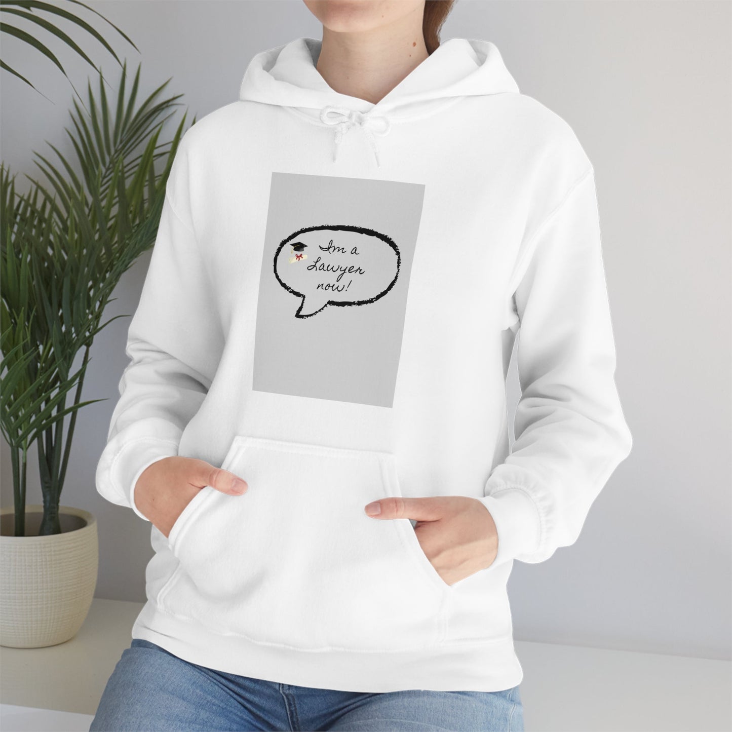 I'm a lawyer now Sweatshirt, Unisex Heavy Blend™ Hooded Sweatshirt - Designs by Tom