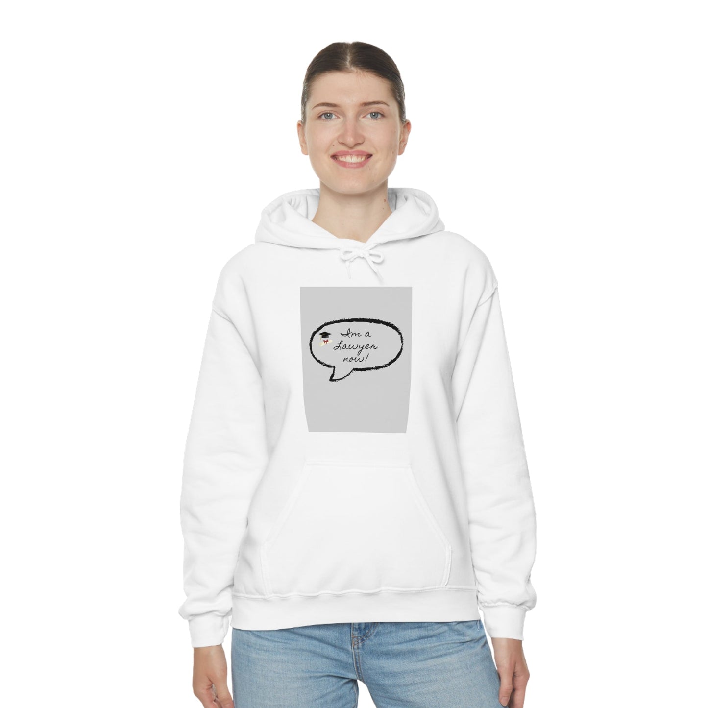 I'm a lawyer now Sweatshirt, Unisex Heavy Blend™ Hooded Sweatshirt - Designs by Tom