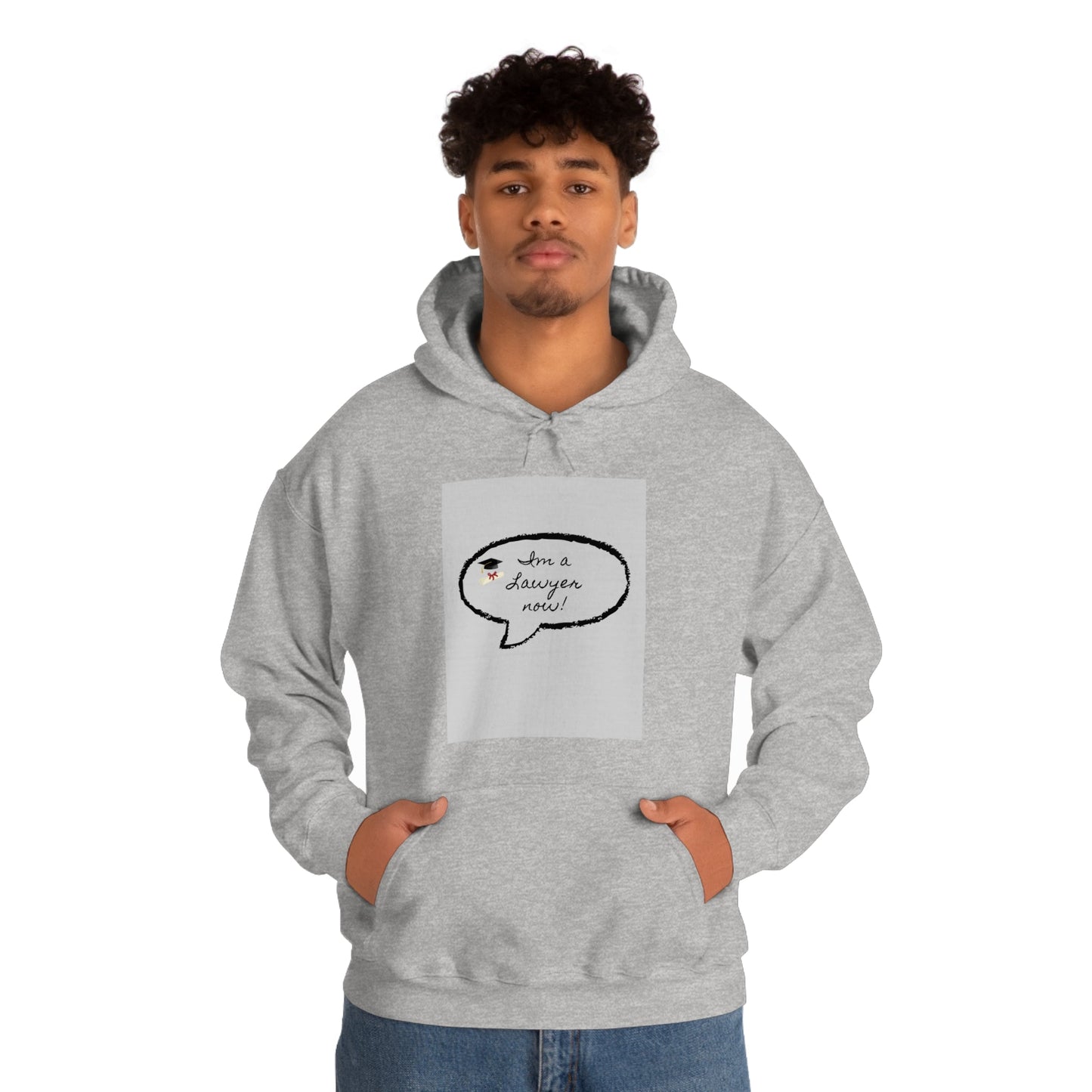 I'm a lawyer now Sweatshirt, Unisex Heavy Blend™ Hooded Sweatshirt - Designs by Tom