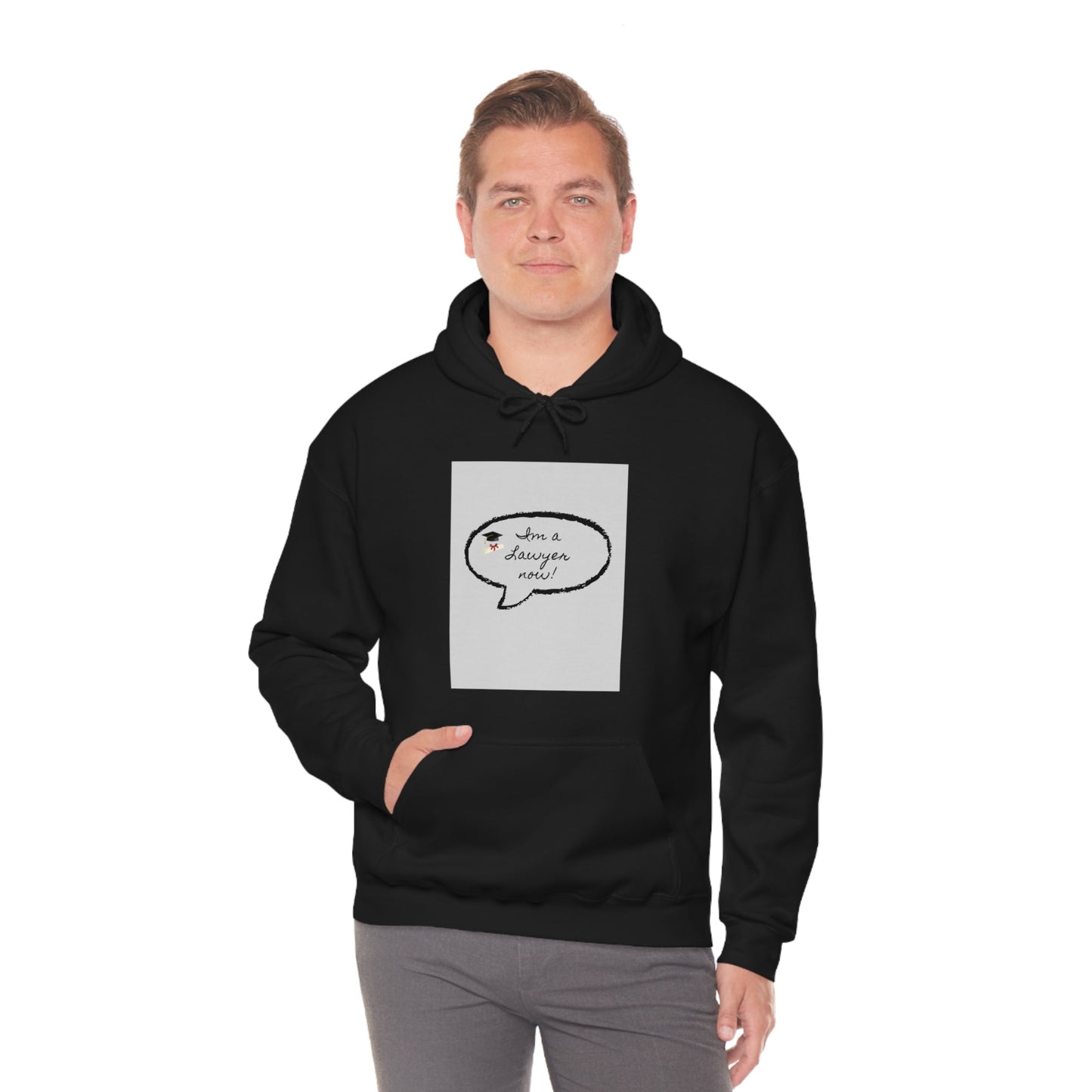 I'm a lawyer now Sweatshirt, Unisex Heavy Blend™ Hooded Sweatshirt - Designs by Tom