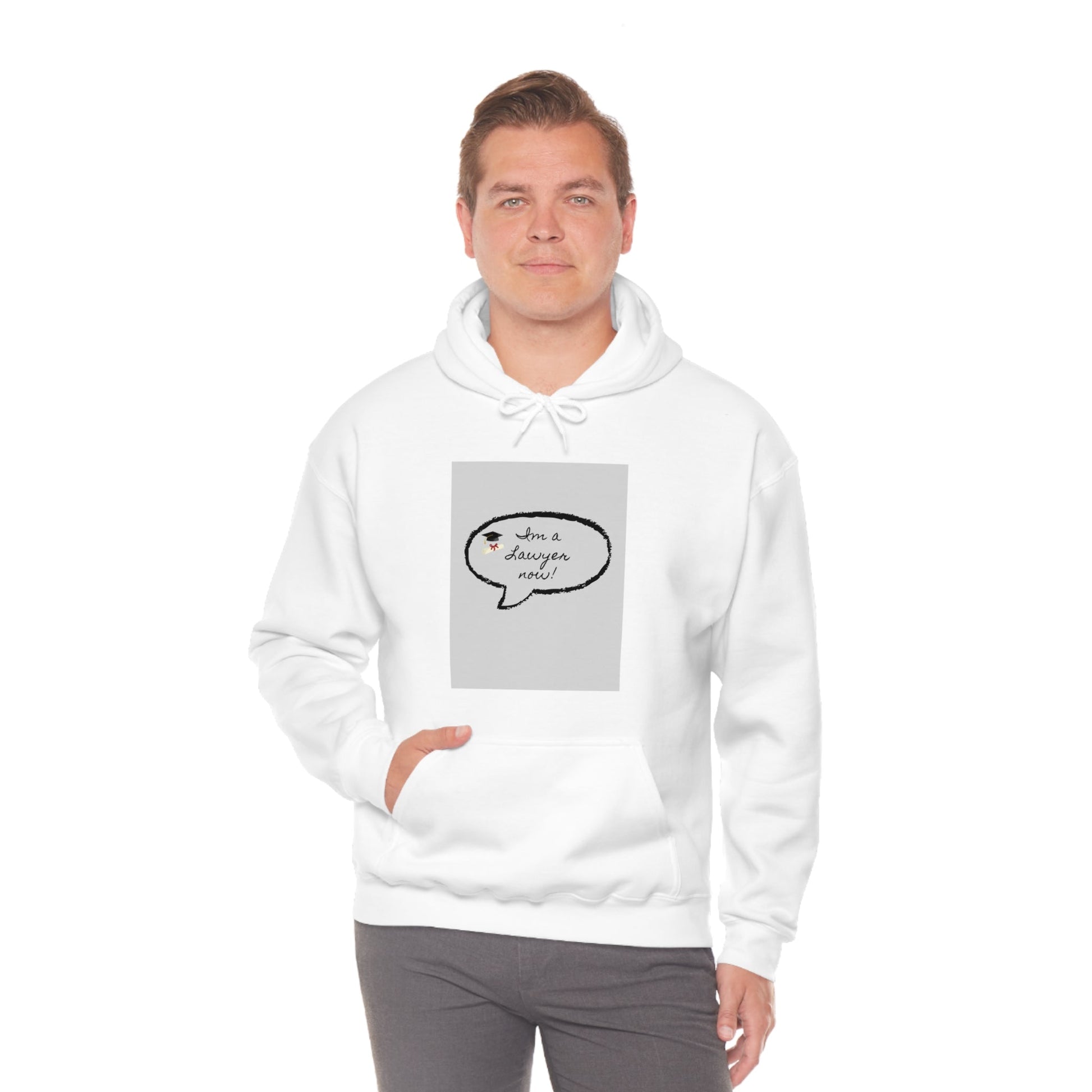 I'm a lawyer now Sweatshirt, Unisex Heavy Blend™ Hooded Sweatshirt - Designs by Tom