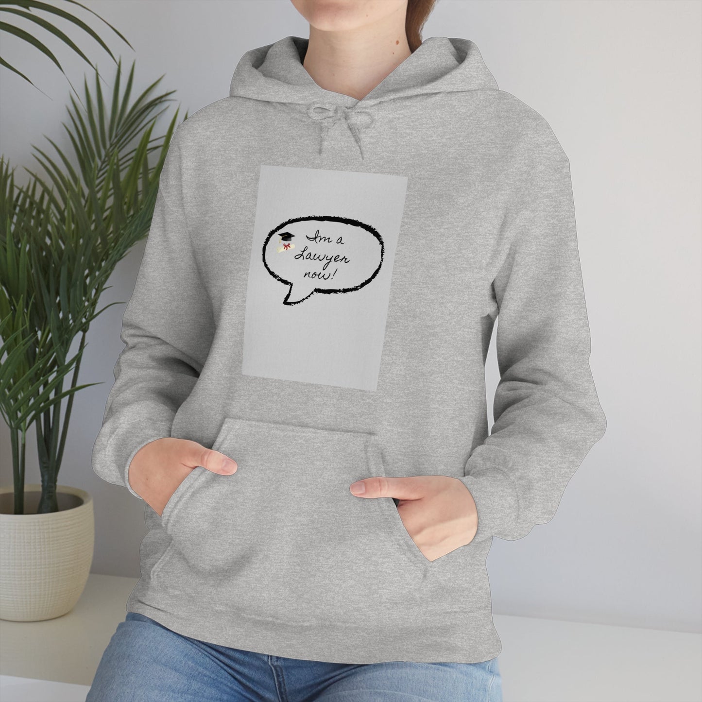 I'm a lawyer now Sweatshirt, Unisex Heavy Blend™ Hooded Sweatshirt - Designs by Tom