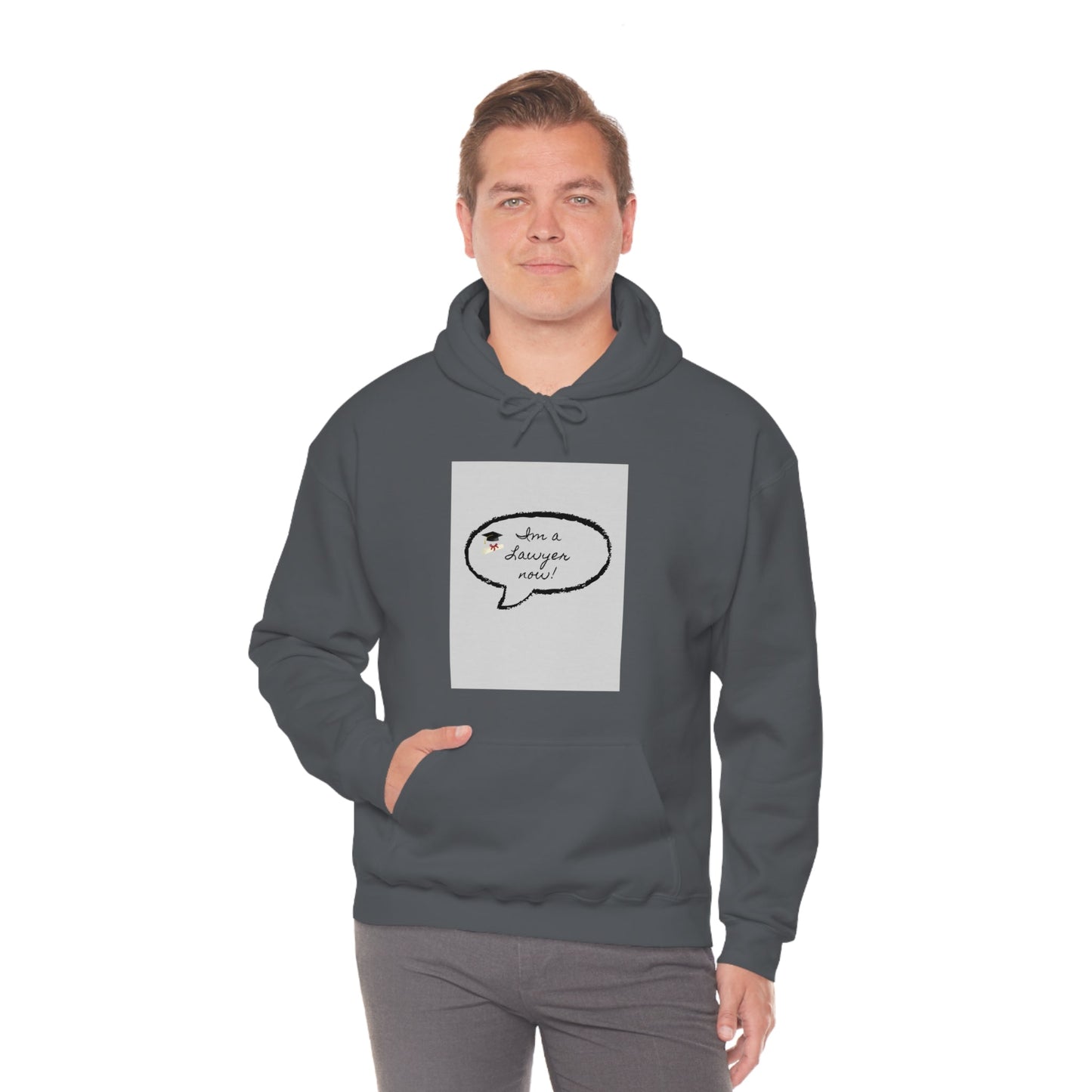 I'm a lawyer now Sweatshirt, Unisex Heavy Blend™ Hooded Sweatshirt - Designs by Tom