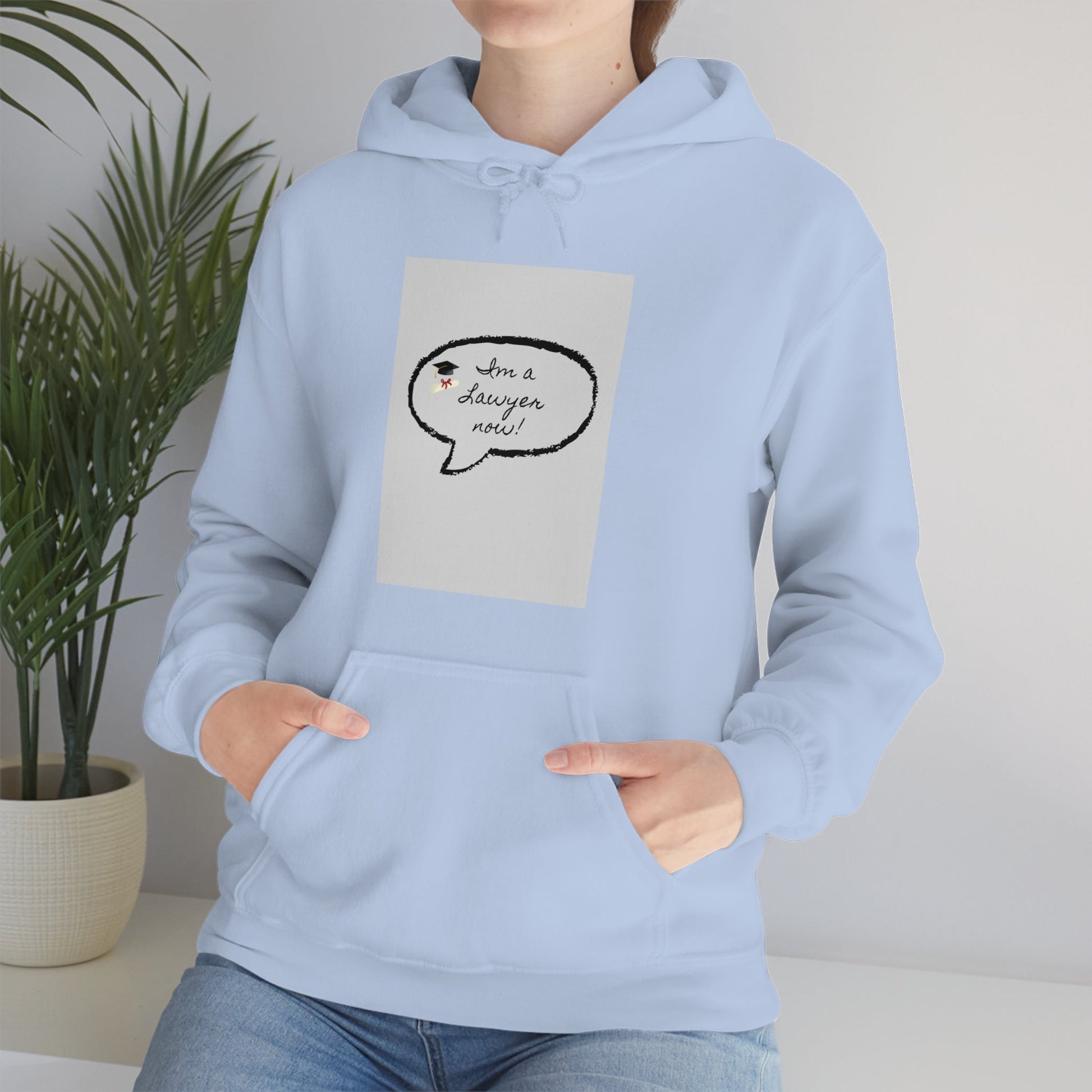 I'm a lawyer now Sweatshirt, Unisex Heavy Blend™ Hooded Sweatshirt - Designs by Tom