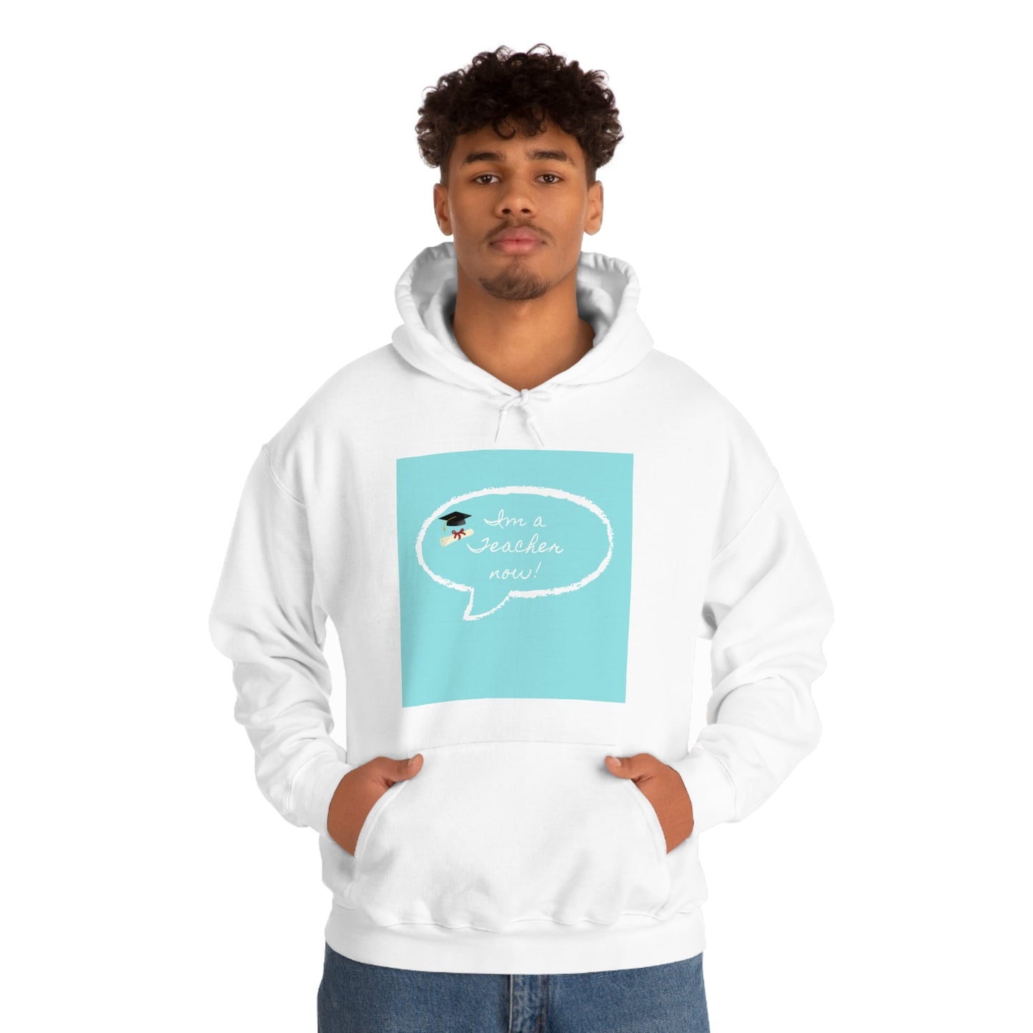 I'm a Teacher Now, Unisex Heavy Blend™ Hooded Sweatshirt - Designs by Tom