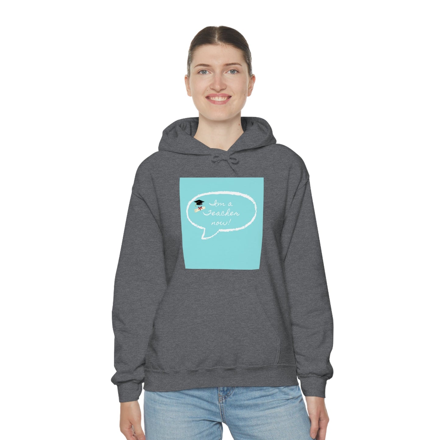 I'm a Teacher Now, Unisex Heavy Blend™ Hooded Sweatshirt - Designs by Tom