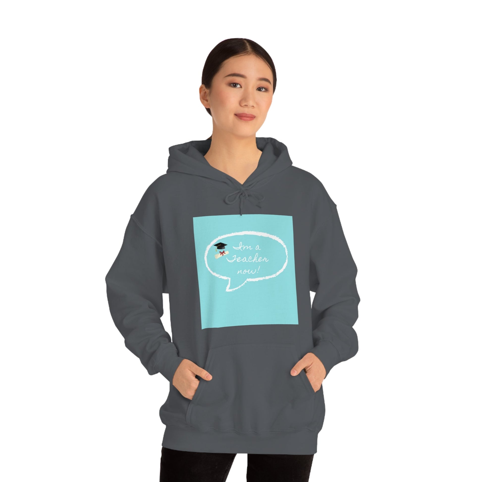 I'm a Teacher Now, Unisex Heavy Blend™ Hooded Sweatshirt - Designs by Tom