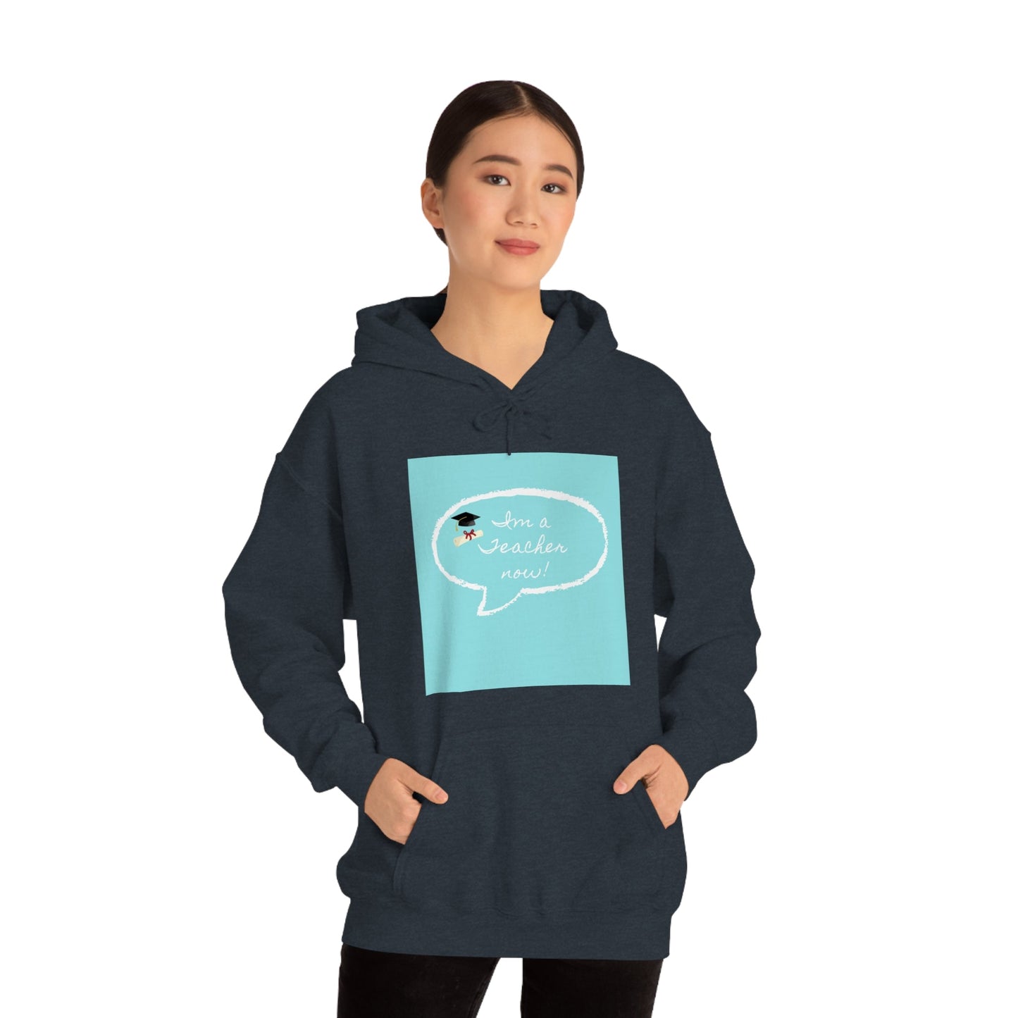 I'm a Teacher Now, Unisex Heavy Blend™ Hooded Sweatshirt - Designs by Tom