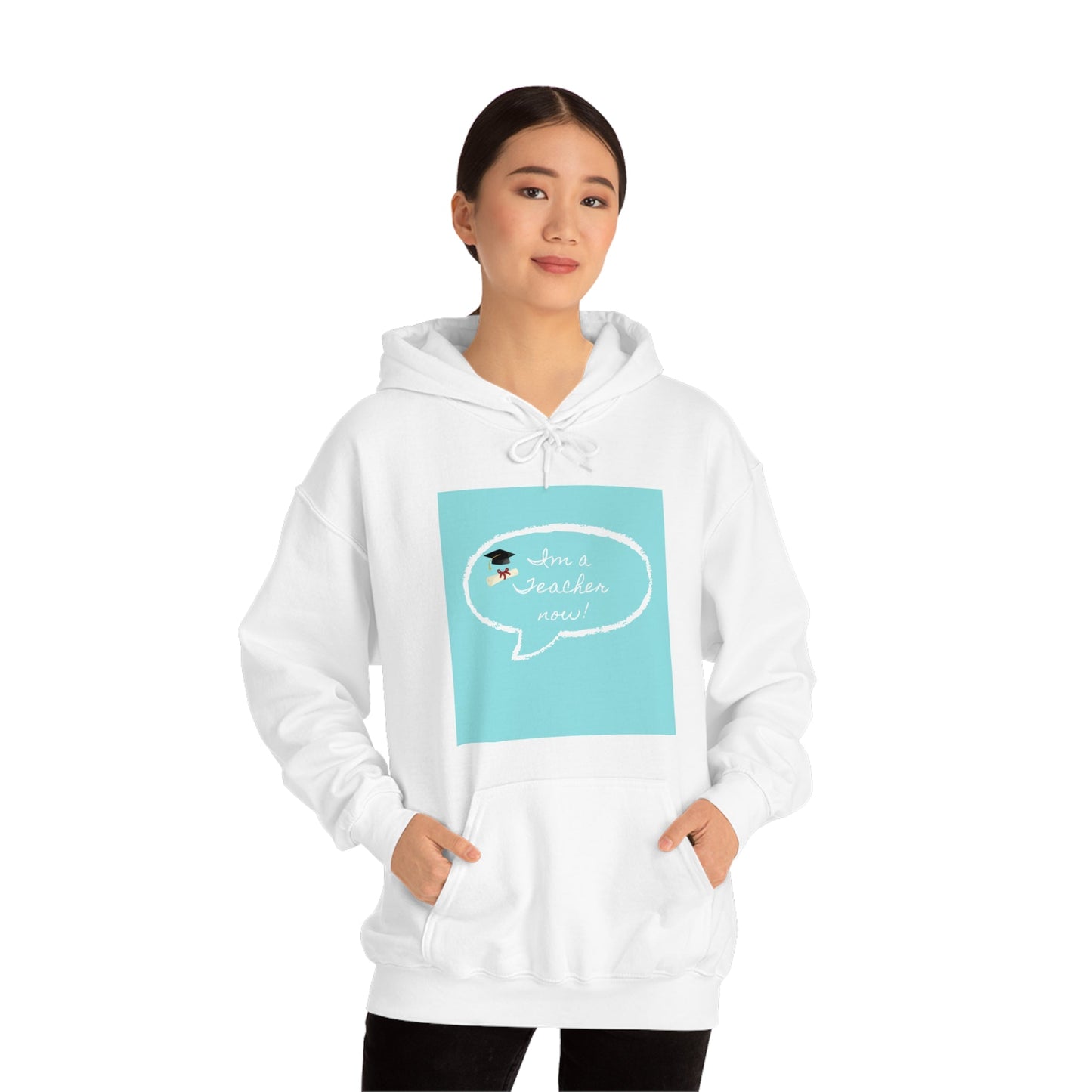 I'm a Teacher Now, Unisex Heavy Blend™ Hooded Sweatshirt - Designs by Tom