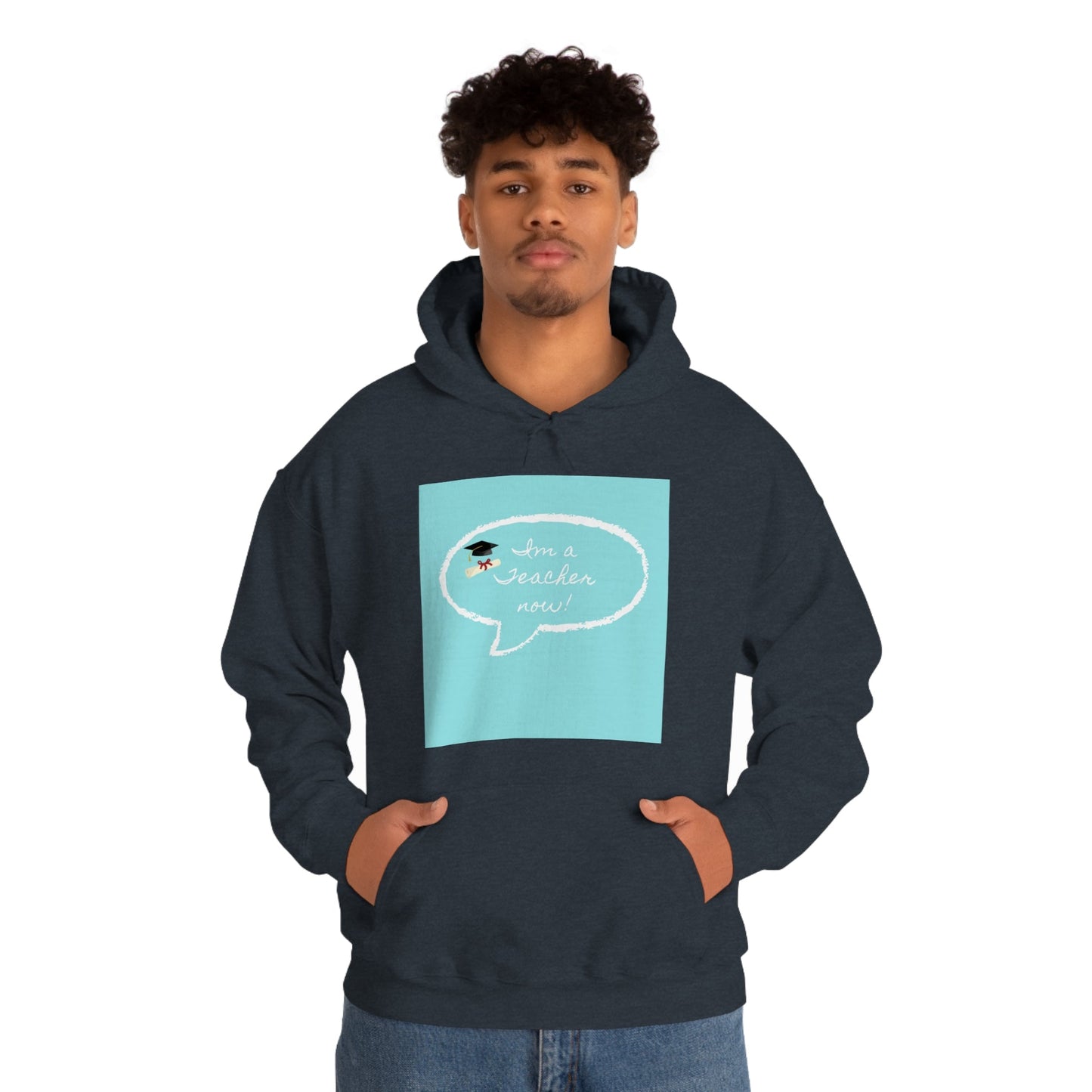 I'm a Teacher Now, Unisex Heavy Blend™ Hooded Sweatshirt - Designs by Tom