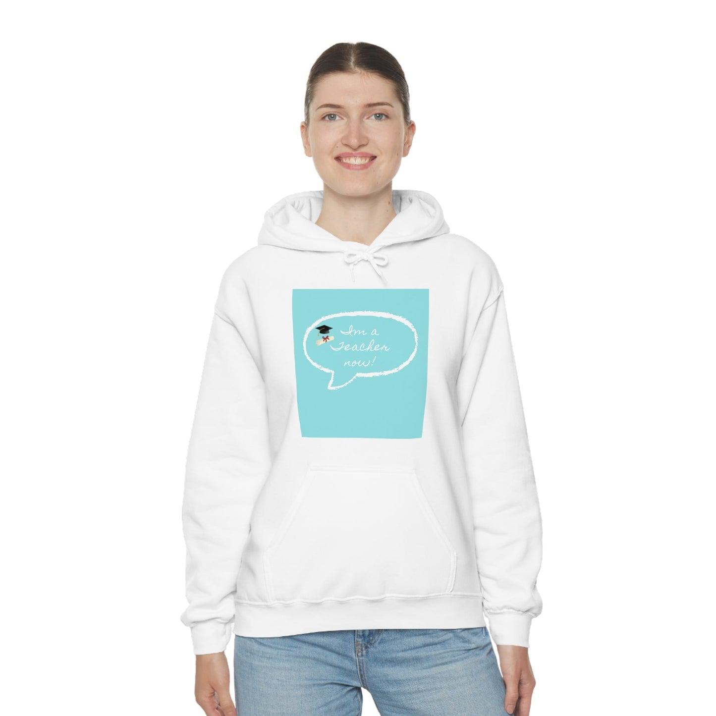 I'm a Teacher Now, Unisex Heavy Blend™ Hooded Sweatshirt - Designs by Tom