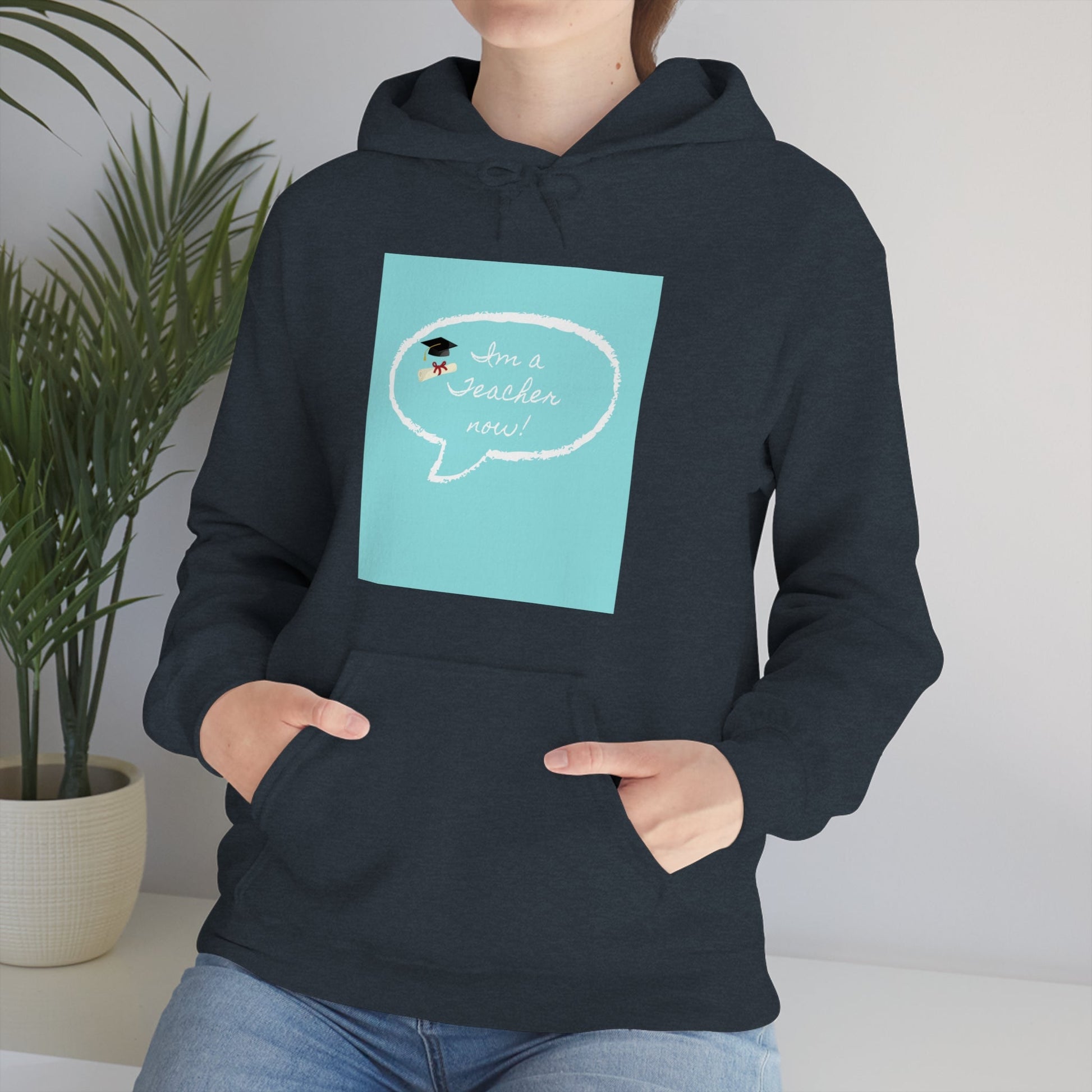 I'm a Teacher Now, Unisex Heavy Blend™ Hooded Sweatshirt - Designs by Tom