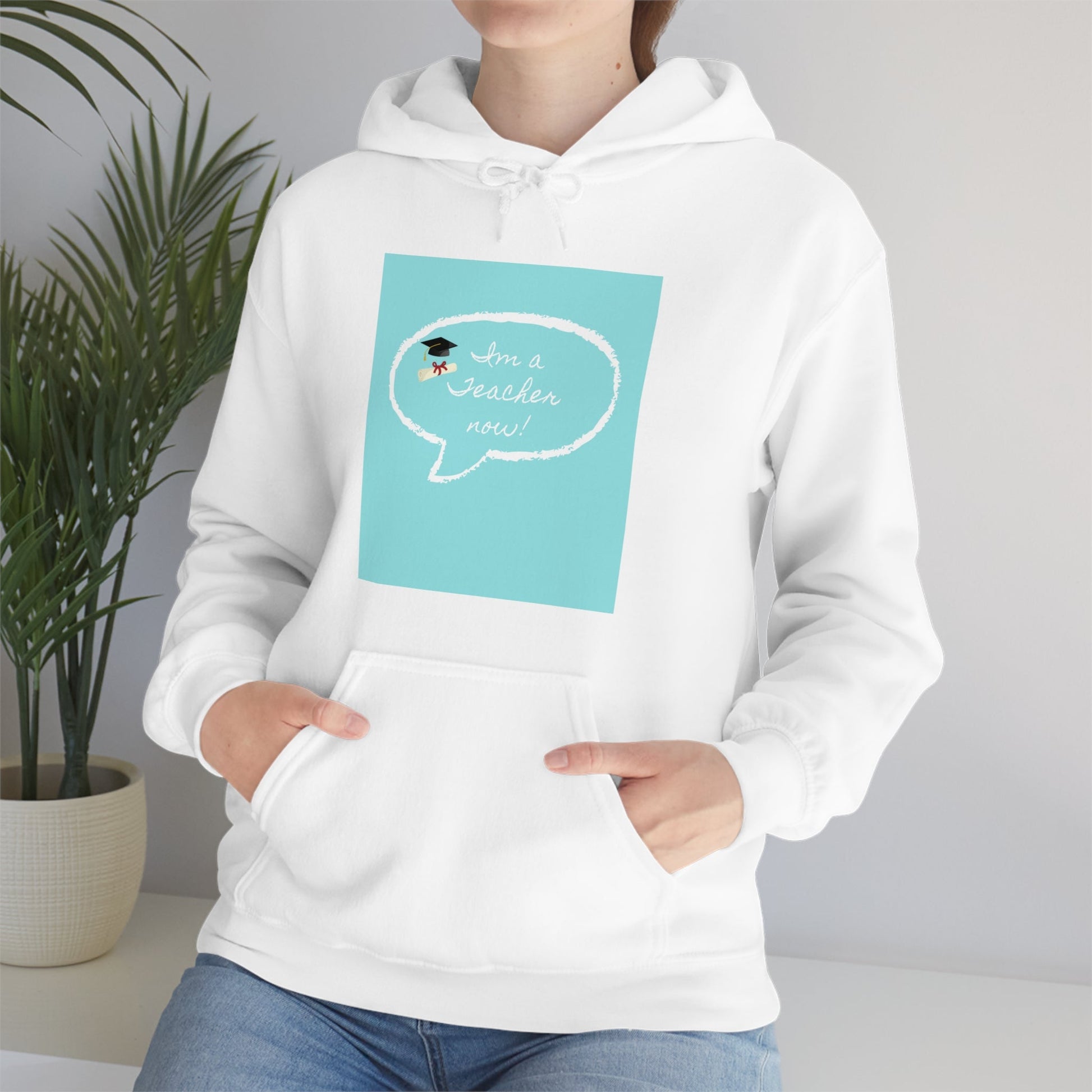 I'm a Teacher Now, Unisex Heavy Blend™ Hooded Sweatshirt - Designs by Tom