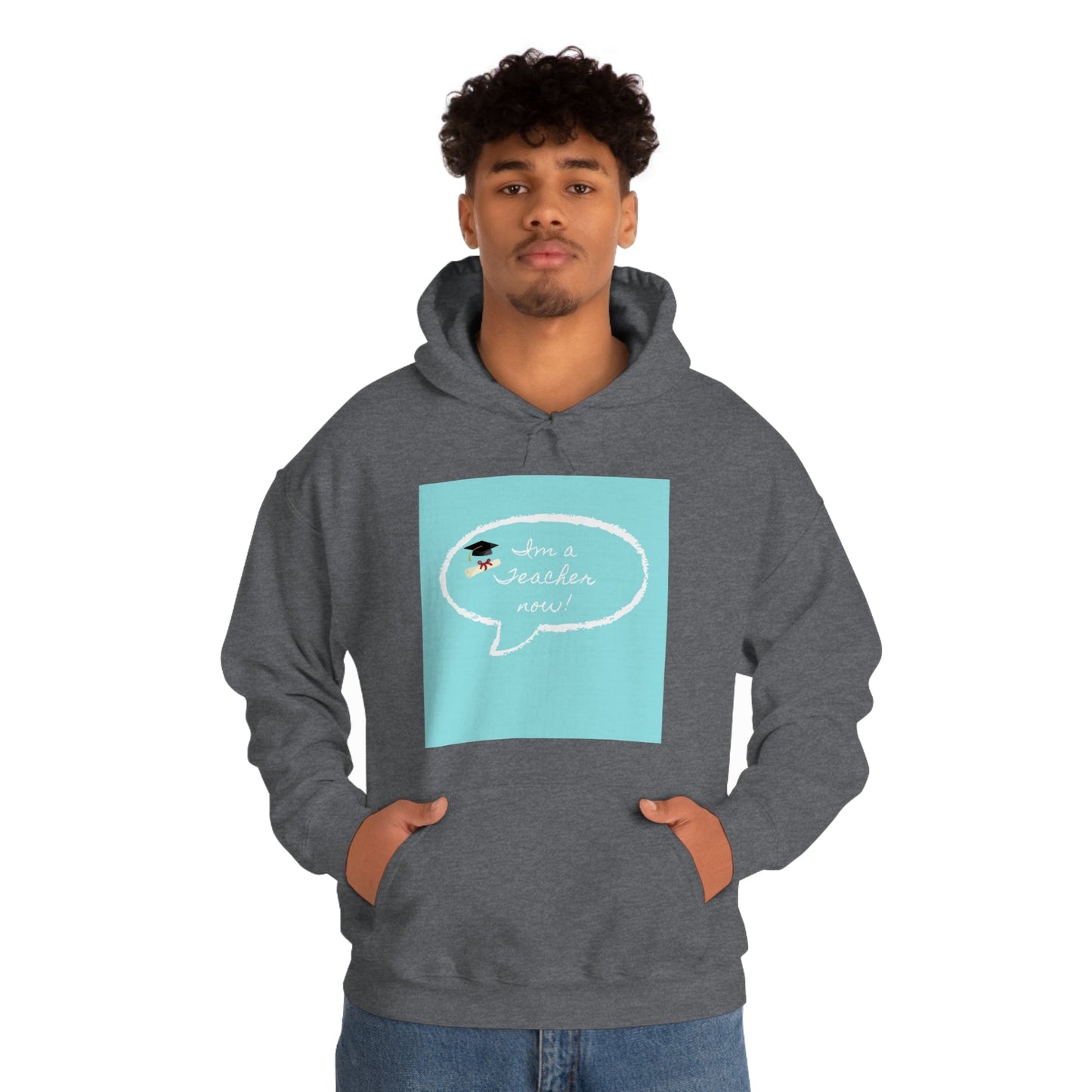 I'm a Teacher Now, Unisex Heavy Blend™ Hooded Sweatshirt - Designs by Tom