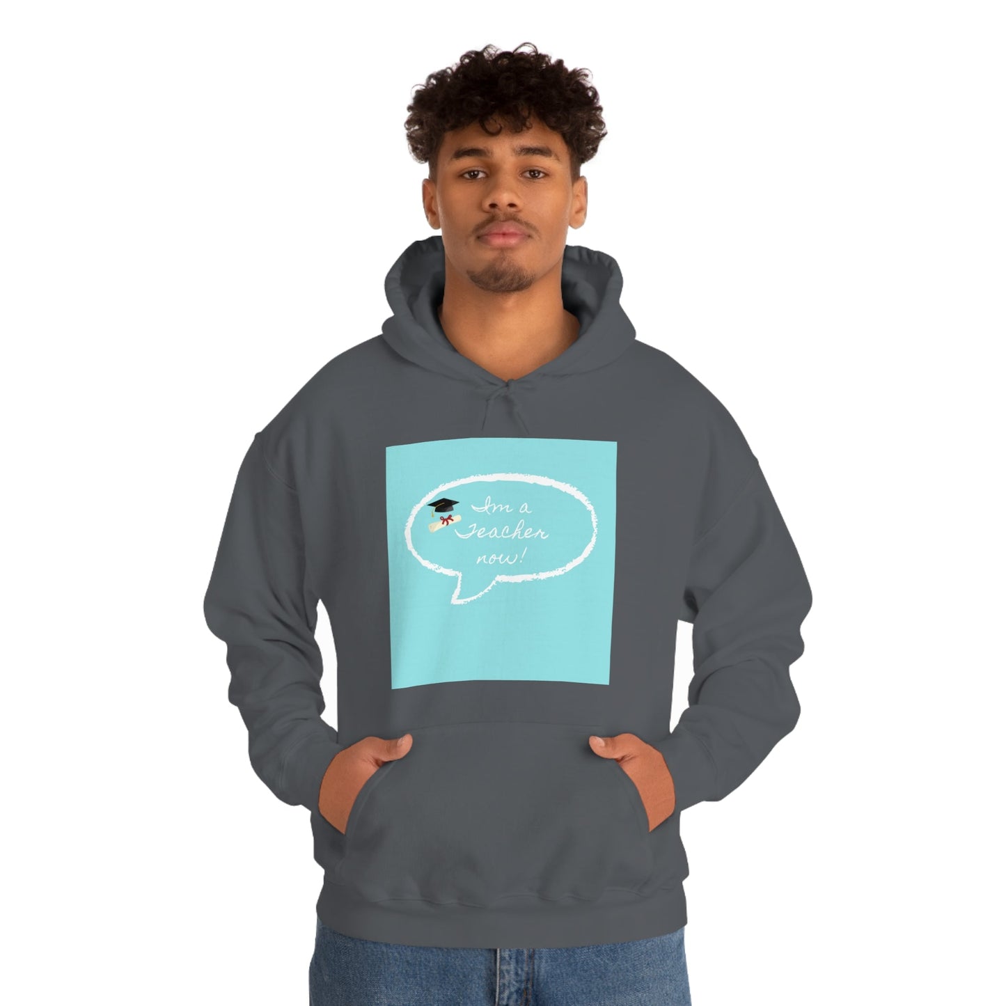 I'm a Teacher Now, Unisex Heavy Blend™ Hooded Sweatshirt - Designs by Tom