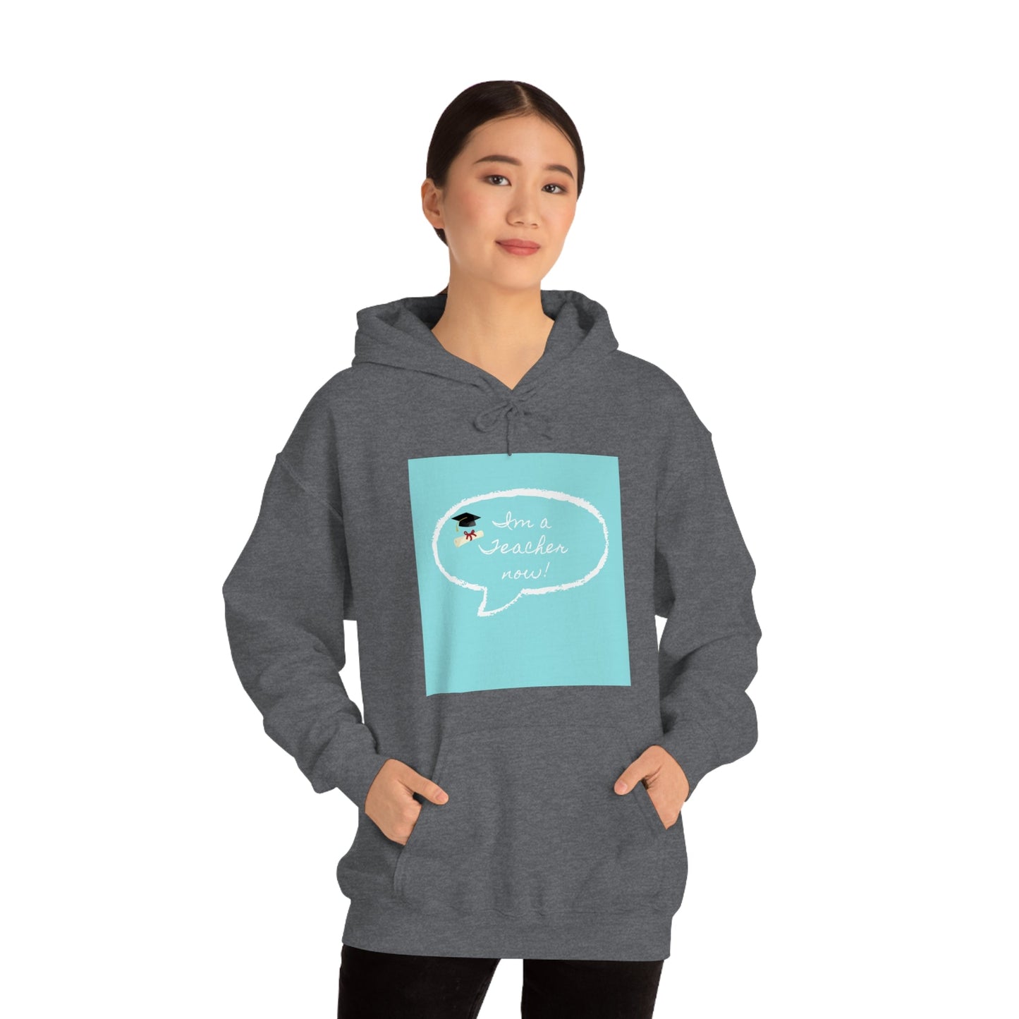 I'm a Teacher Now, Unisex Heavy Blend™ Hooded Sweatshirt - Designs by Tom