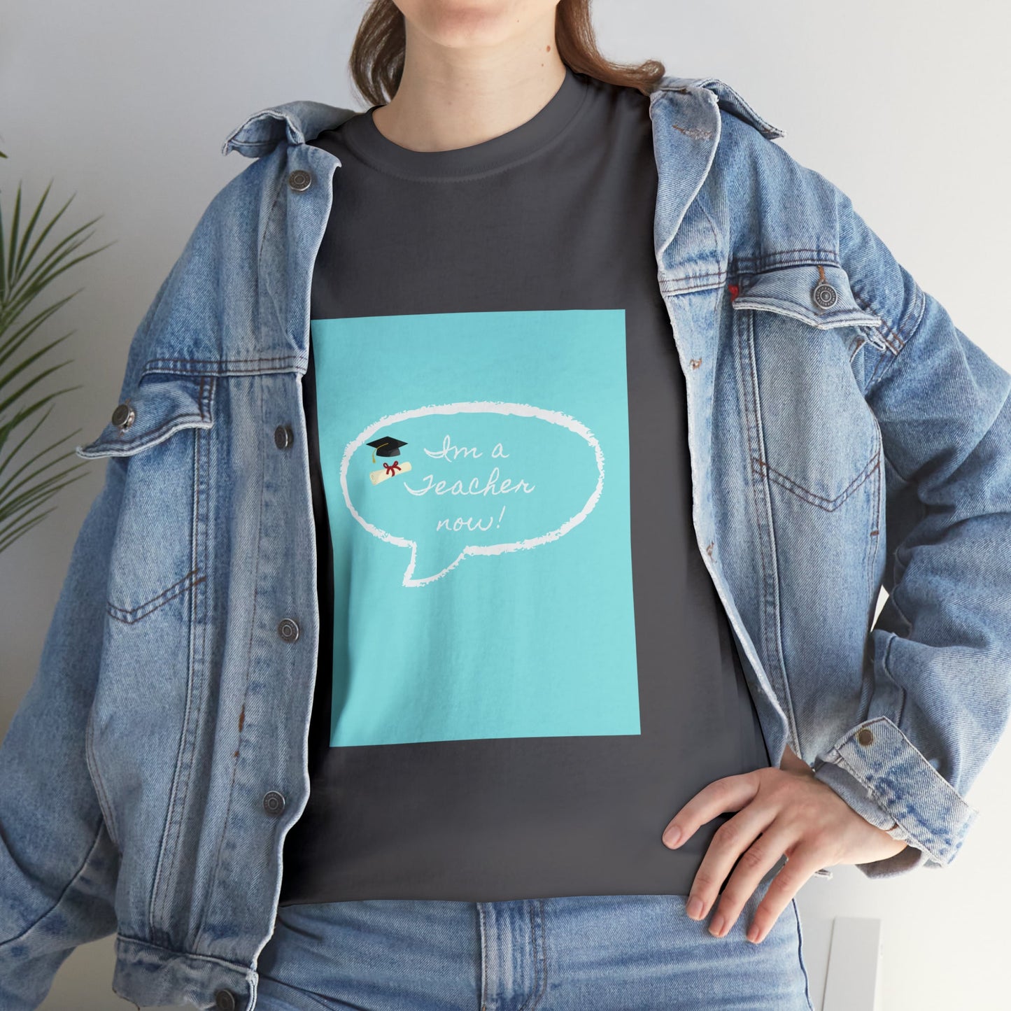 I'm a Teacher Now, Unisex Heavy Cotton Tee - Designs by Tom