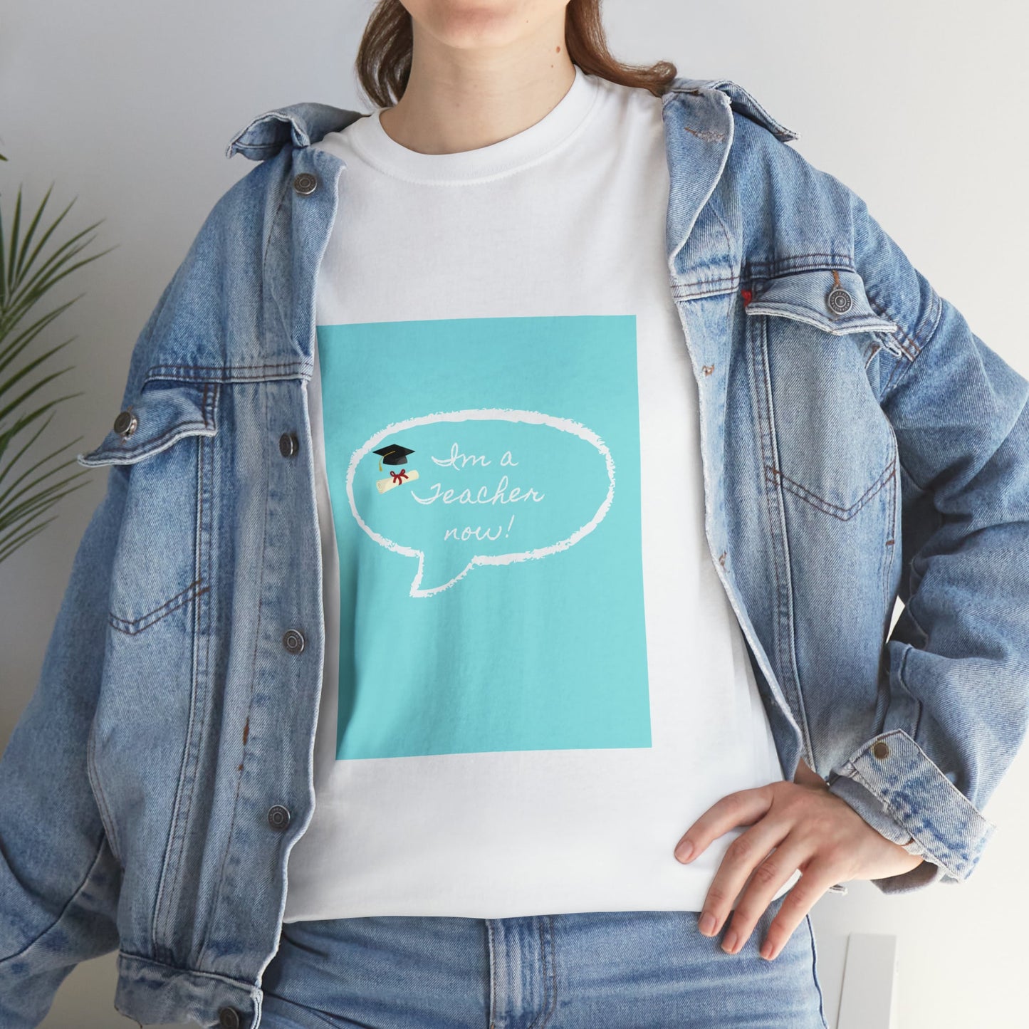 I'm a Teacher Now, Unisex Heavy Cotton Tee - Designs by Tom