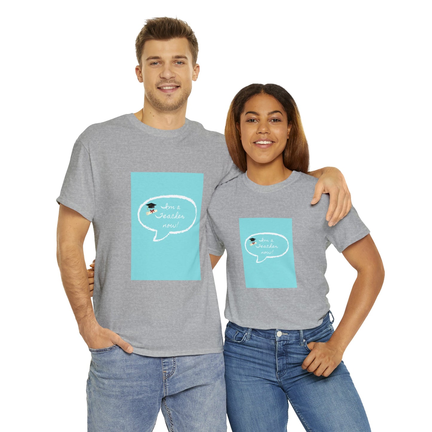 I'm a Teacher Now, Unisex Heavy Cotton Tee - Designs by Tom